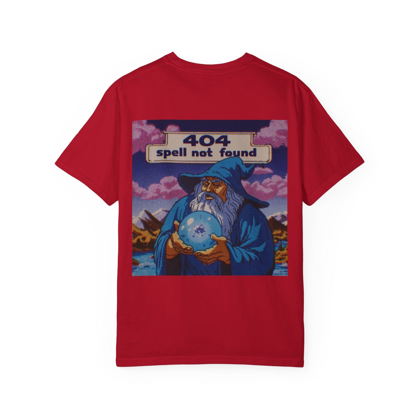 404 Spell Not Found T-shirt, Well of Fables Design