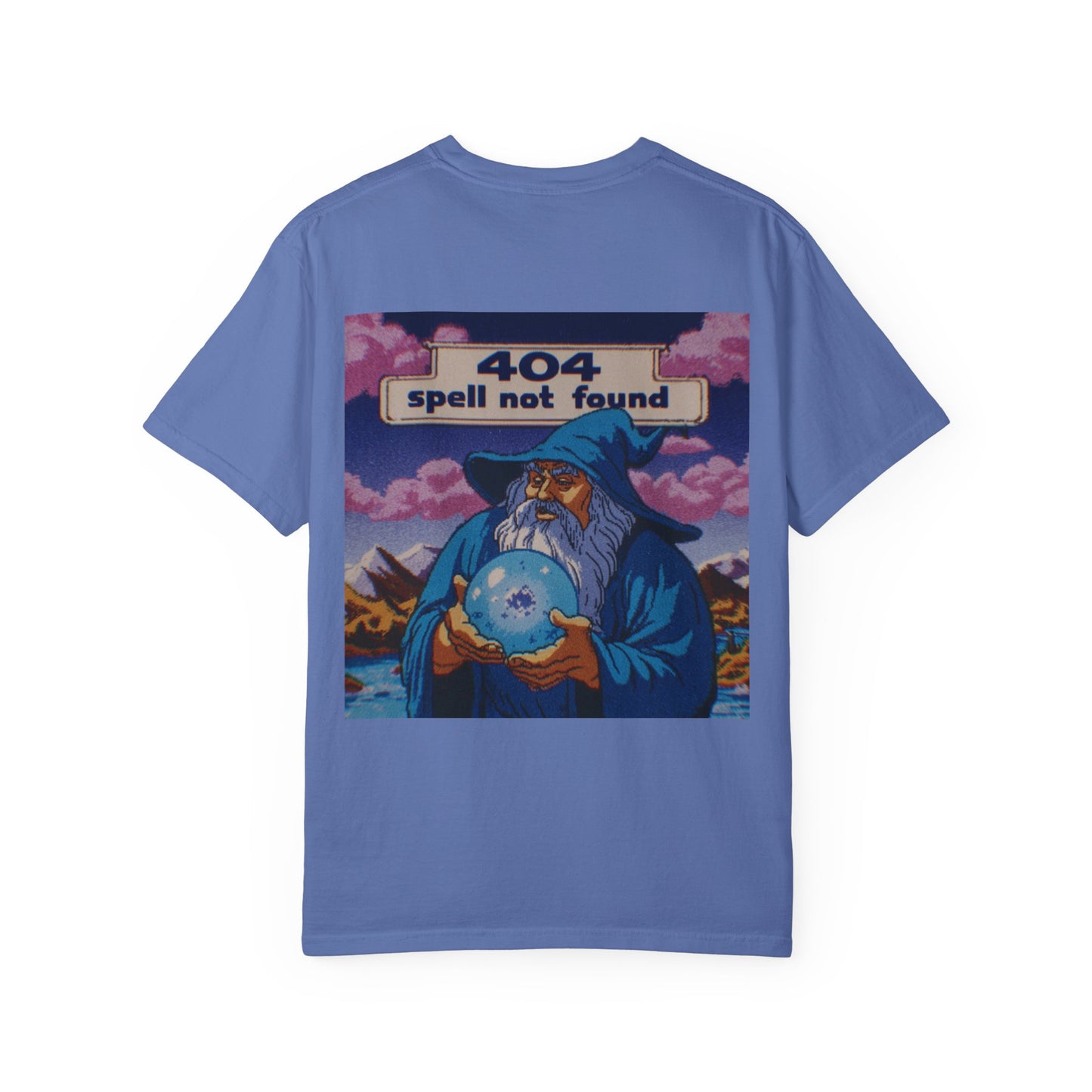 404 Spell Not Found T-shirt, Well of Fables Design