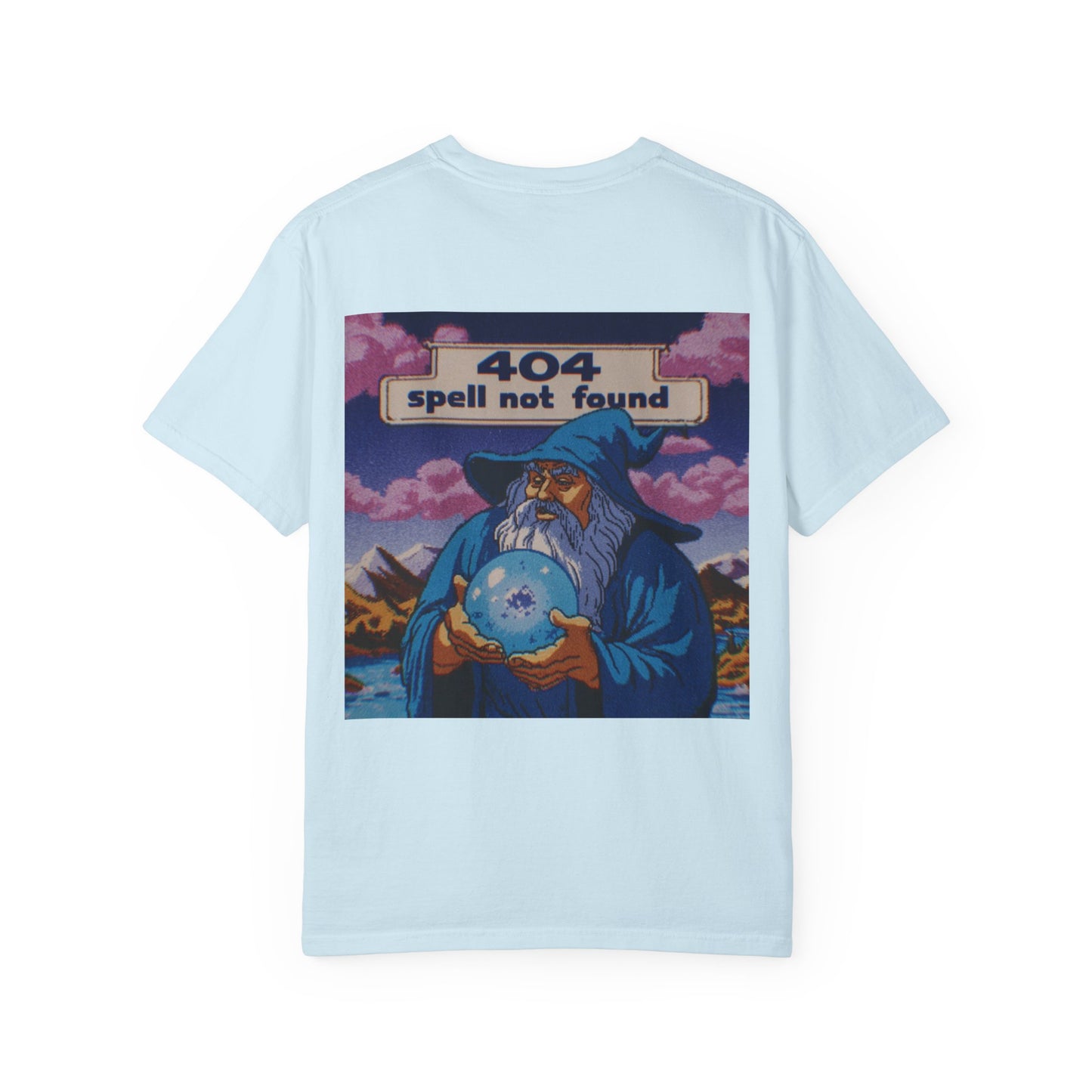 404 Spell Not Found T-shirt, Well of Fables Design