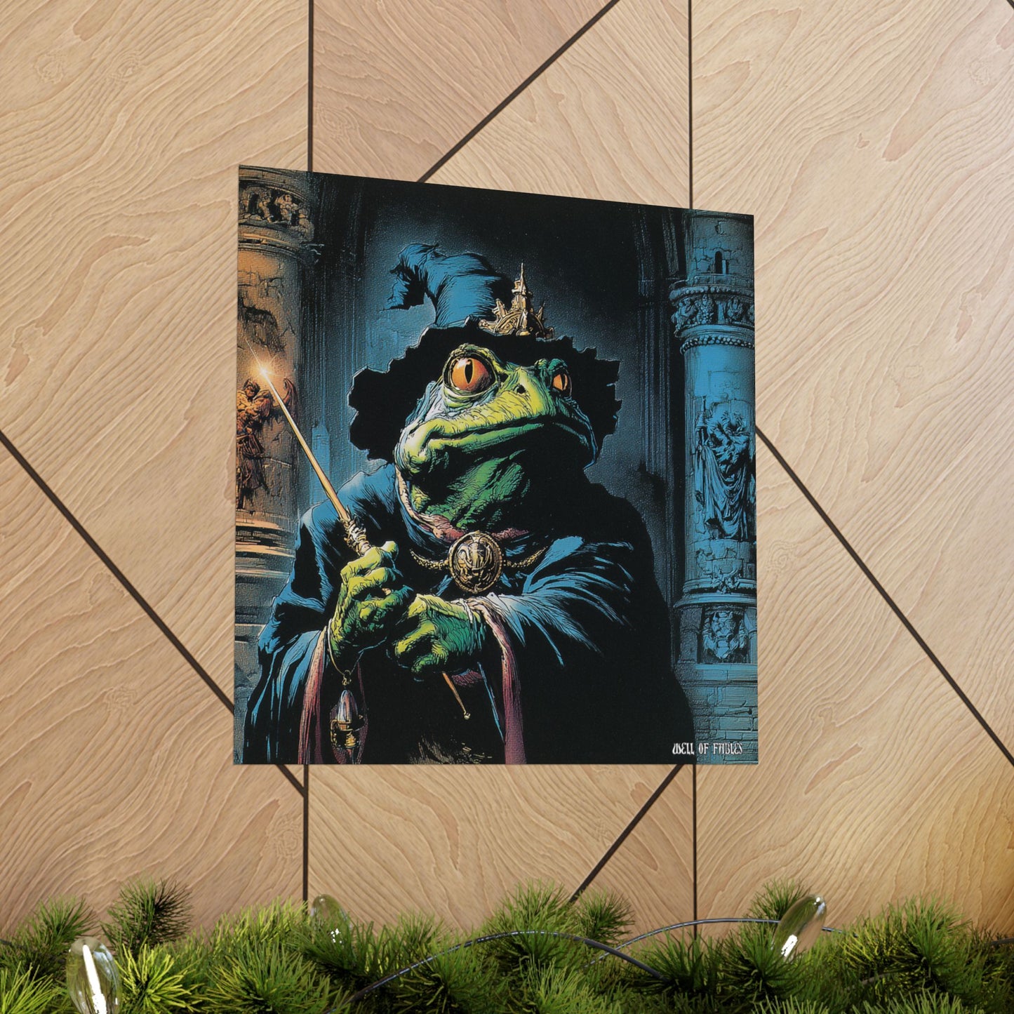 Frog Wizard Poster