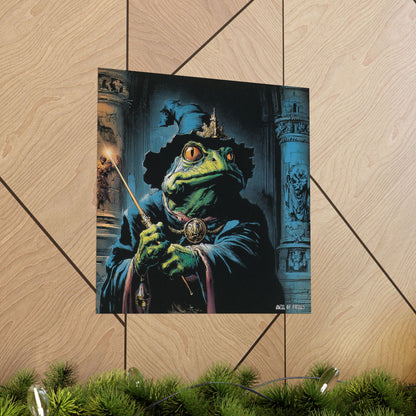 Frog Wizard Poster