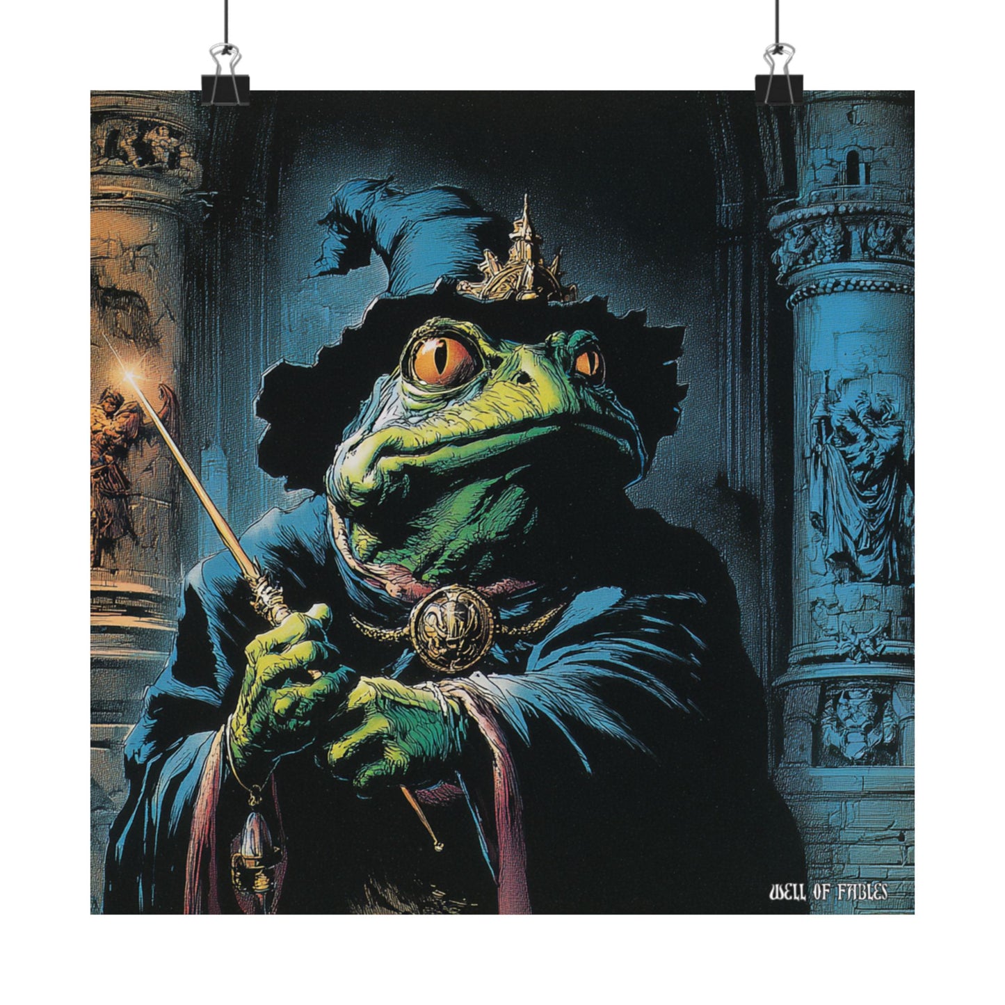 Frog Wizard Poster