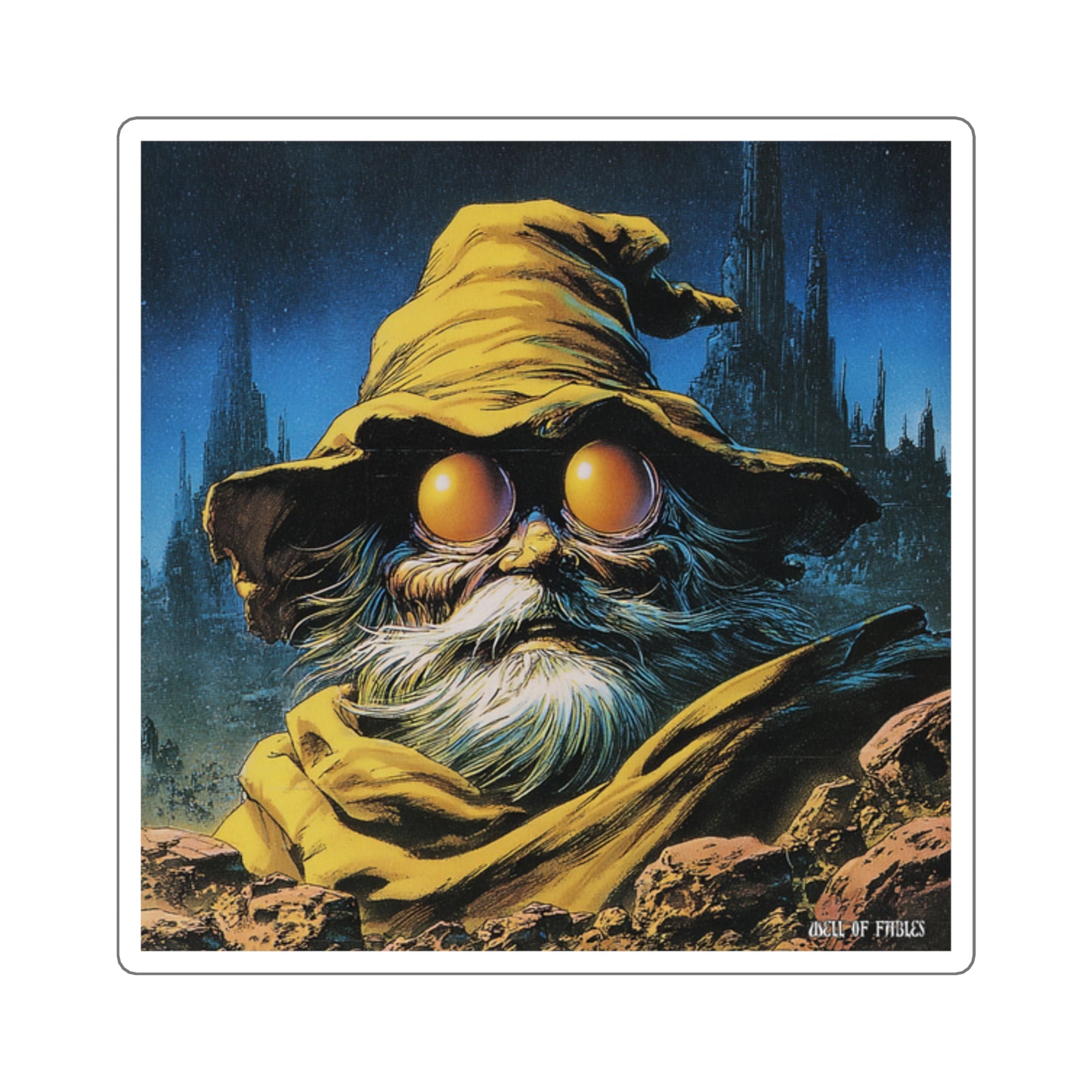 Yellow Wizard Sticker
