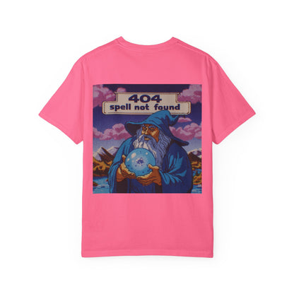 404 Spell Not Found T-shirt, Well of Fables Design