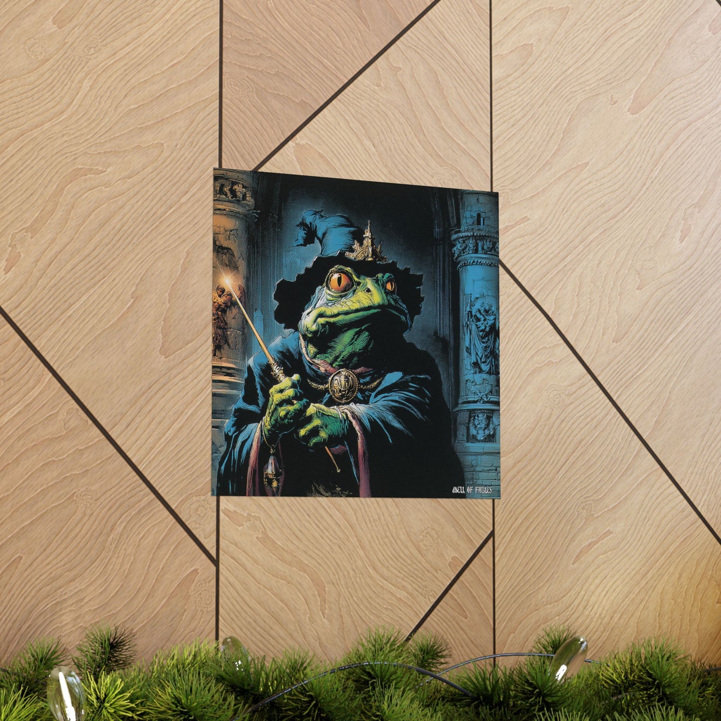 Frog Wizard Poster